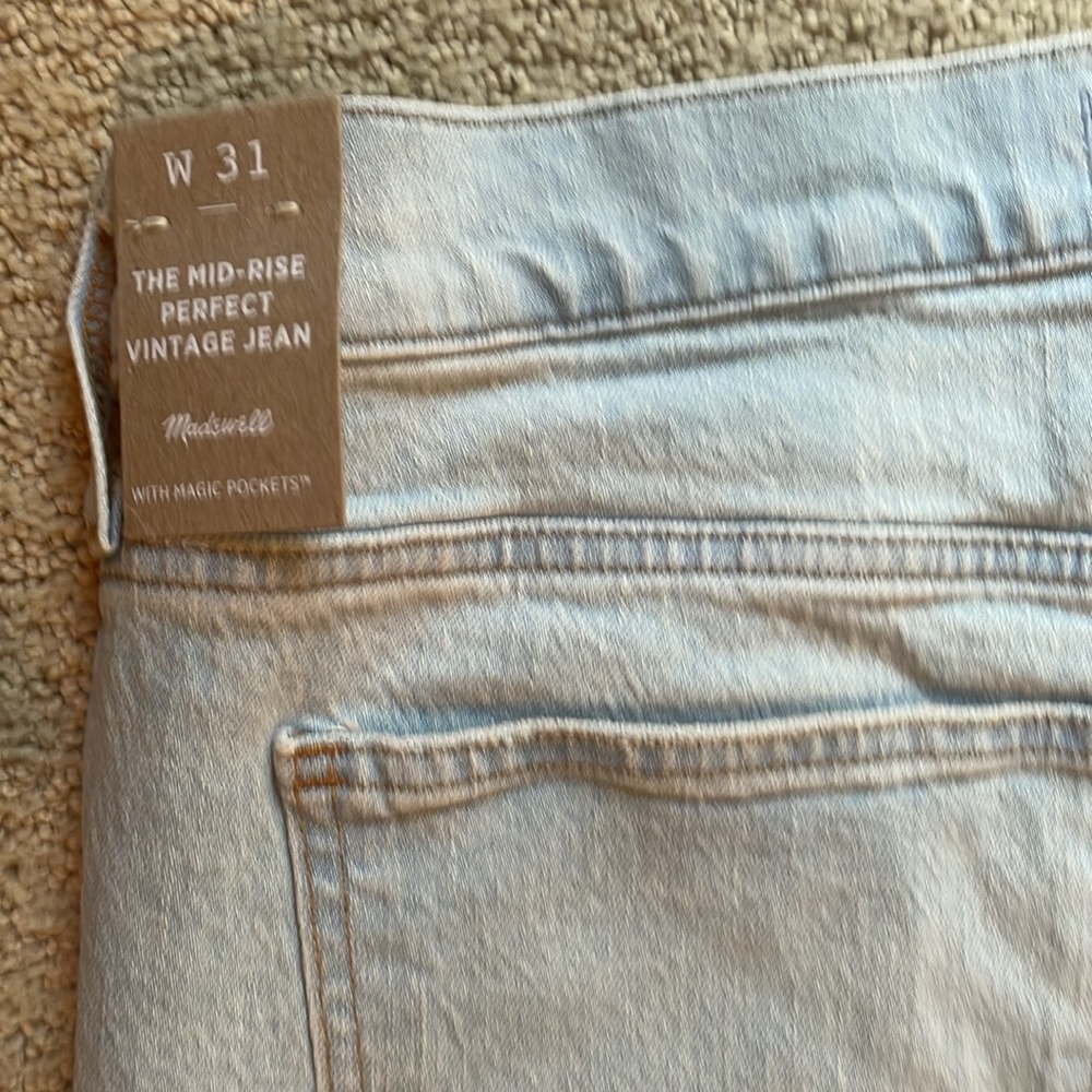 Madewell Mid-Rise Perfect Jeans NWT - Picture 4 of 7